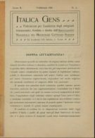 Italica Gens - n.2 / 1911