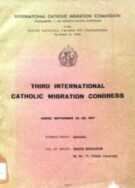 Third International Catholic Migration Congress - Family Migration