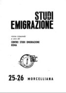 Studi Emigrazione - marzo-giugno 1972 - n. 25 - 26