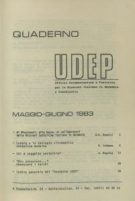 Quaderni UDEP - maggio - giugno - 1983