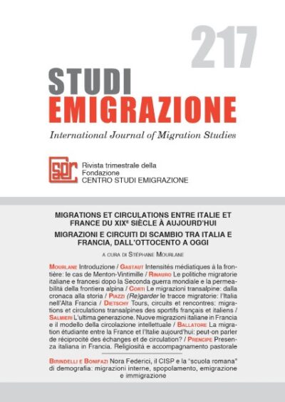 Studi Emigrazione n°217/2020
