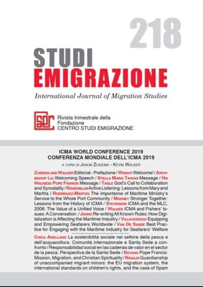 Studi Emigrazione n°218/2020
