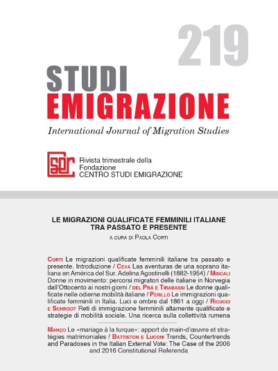 Studi Emigrazione n°219/2020