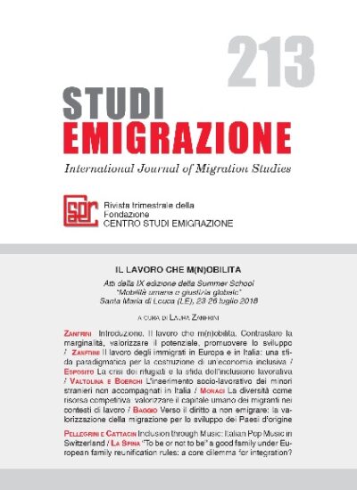 Studi Emigrazione n°213/2019