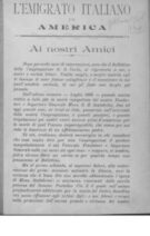 L'Emigrato -  gennaio 1906 - n.1