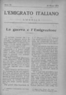 L'Emigrato - gennaio 1915 - n.1