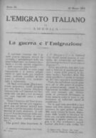 L'Emigrato - gennaio 1915 - n.1