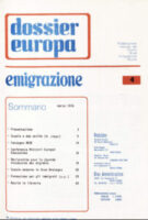 Dossier Europa Emigrazione - aprile 1976 - n. 4