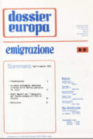 Dossier Europa Emigrazione - luglio-agosto 1976 - n. 8-9