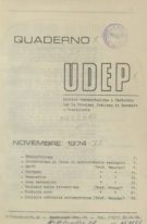 Quaderni UDEP - novembre 1974
