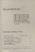 Quaderni UDEP - marzo-aprile 1977