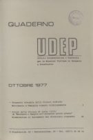 Quaderni UDEP - ottobre 1977