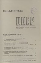 Quaderni UDEP - novembre 1977