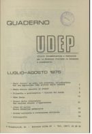 Quaderni UDEP - luglio-agosto 1975