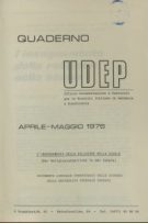 Quaderni UDEP - aprile-maggio 1976