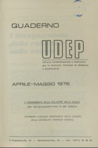 Quaderni UDEP - aprile-maggio 1976