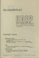 Quaderni UDEP - marzo 1976