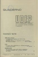 Quaderni UDEP - marzo 1976