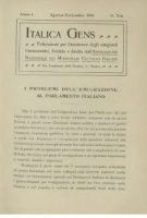 Italica Gens - luglio - agosto 1910 - n. 7-8