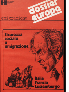 Dossier Europa Emigrazione - ottobre 1978 - n. 9-10