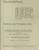 Quaderni UDEP - giugno - settembre - 1978