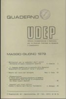 Quaderni UDEP - maggio - giugno- 1979