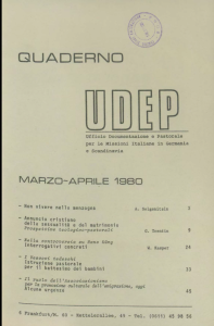 Quaderni UDEP - marzo - aprile - 1980