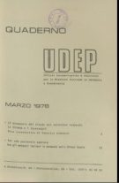 Quaderni UDEP - marzo 1978