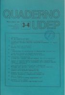 Quaderni UDEP - maggio - agosto - 1986