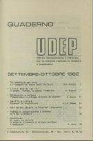 Quaderni UDEP - settembre - ottobre - 1982