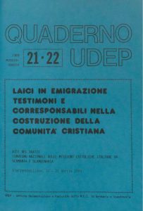 Quaderni UDEP - maggio - agosto - 1989