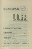 Quaderni UDEP - marzo - aprile - 1983