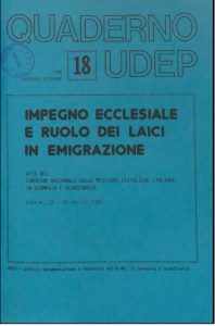 Quaderni UDEP - novembre - dicembre - 1988