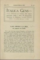 Italica Gens - gennaio - febbraio 1915 - n. 1-2