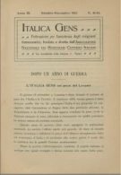 Italica Gens - ottobre - novembre 1912 - n. 10-11