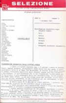 SELEZIONE CSER - ANNO II - 1 novembre 1965 - n. 11