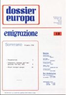 Dossier Europa Emigrazione dicembre 1976 - n.12