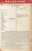 SELEZIONE CSER - ANNO II - 15 febbraio 1966 - n. 17-18