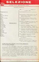 SELEZIONE CSER - ANNO I - 1 marzo 1965 -  n.20