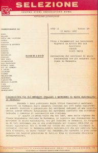 SELEZIONE CSER - ANNO II - 15 marzo 1966 - n. 20