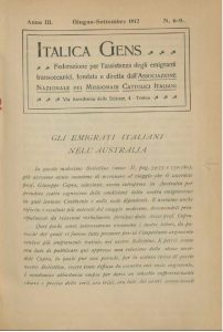Italica Gens - giugno - settembre 1912 - n.6-9