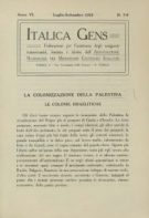 Italica Gens - luglio-settembre 1915 - n. 7-9