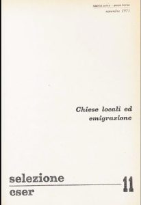 SELEZIONE CSER - ANNO III - novembre 1971 - n. 11