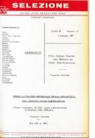 SELEZIONE CSER - ANNO III - 1 gennaio 1967 - n. 15