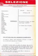 SELEZIONE CSER - ANNO III - 15 febbraio 1967 - n. 18