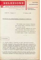 SELEZIONE CSER - ANNO IV -  15 febbraio 1968 - n. 18
