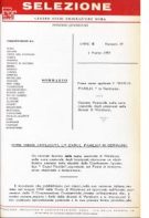 SELEZIONE CSER - ANNO III - 1 marzo 1967 - n. 19
