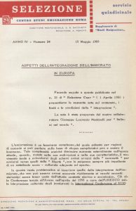 SELEZIONE CSER - ANNO IV -  15 maggio 1968 - n.24