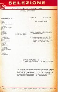 SELEZIONE CSER - ANNO III - 15 luglio 1966 - n. 3-4