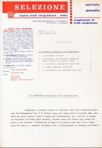 SELEZIONE CSER - ANNO V - luglio-agosto 1974 - n.7-8